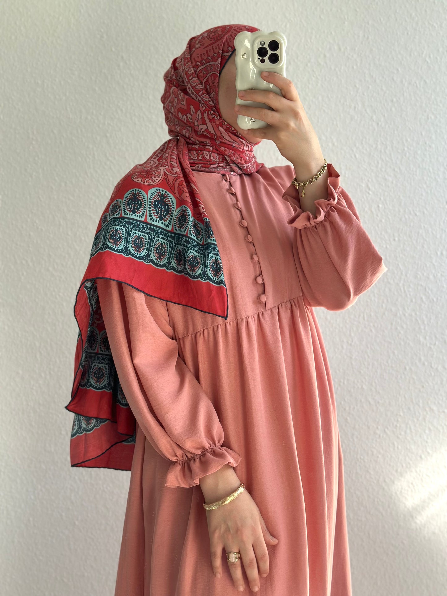 Lovely Pamuklu Elbise-Pembe(Lovely Pamuklu Kleid-Rosa)