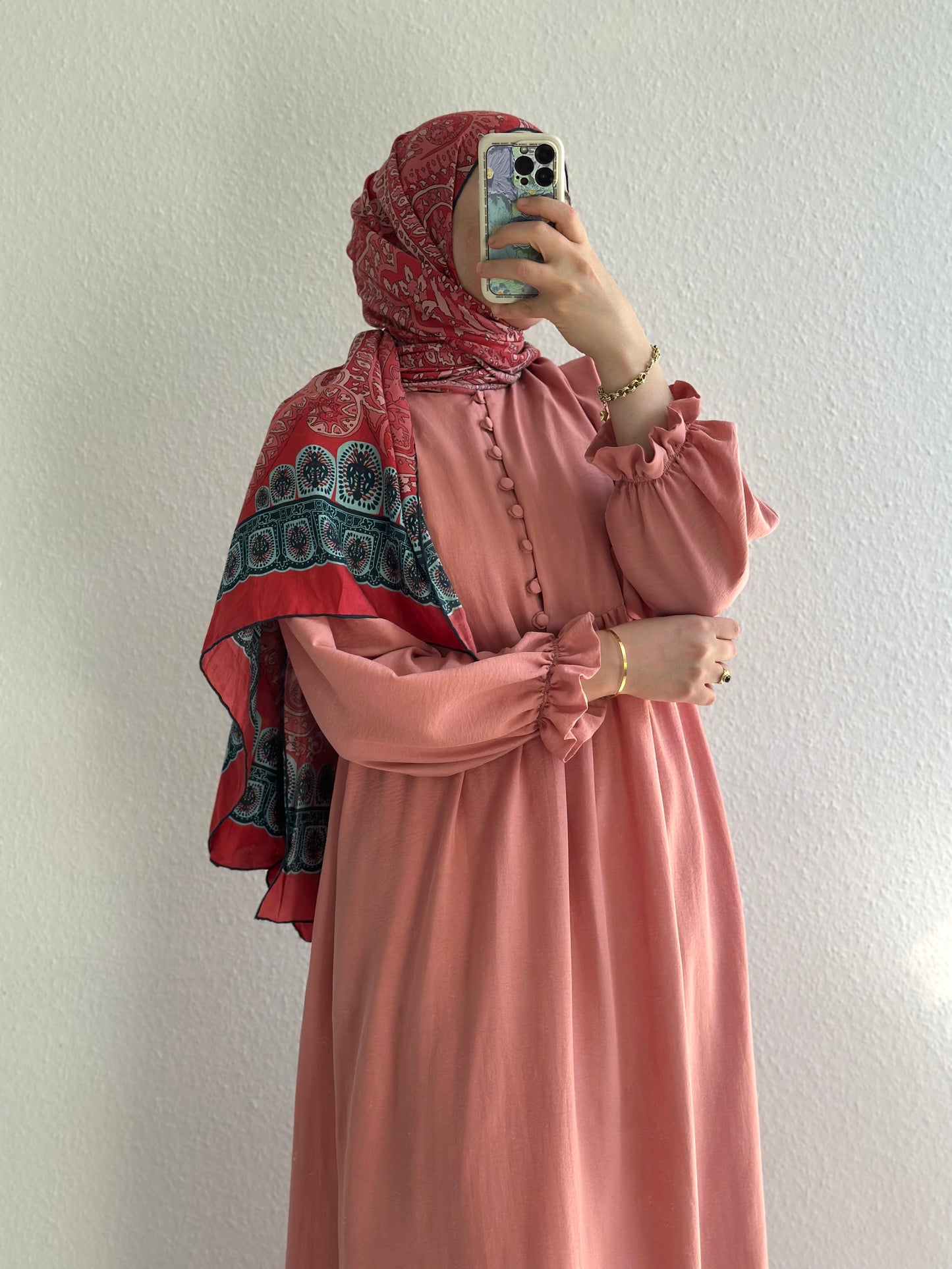 Lovely Pamuklu Elbise-Pembe(Lovely Pamuklu Kleid-Rosa)