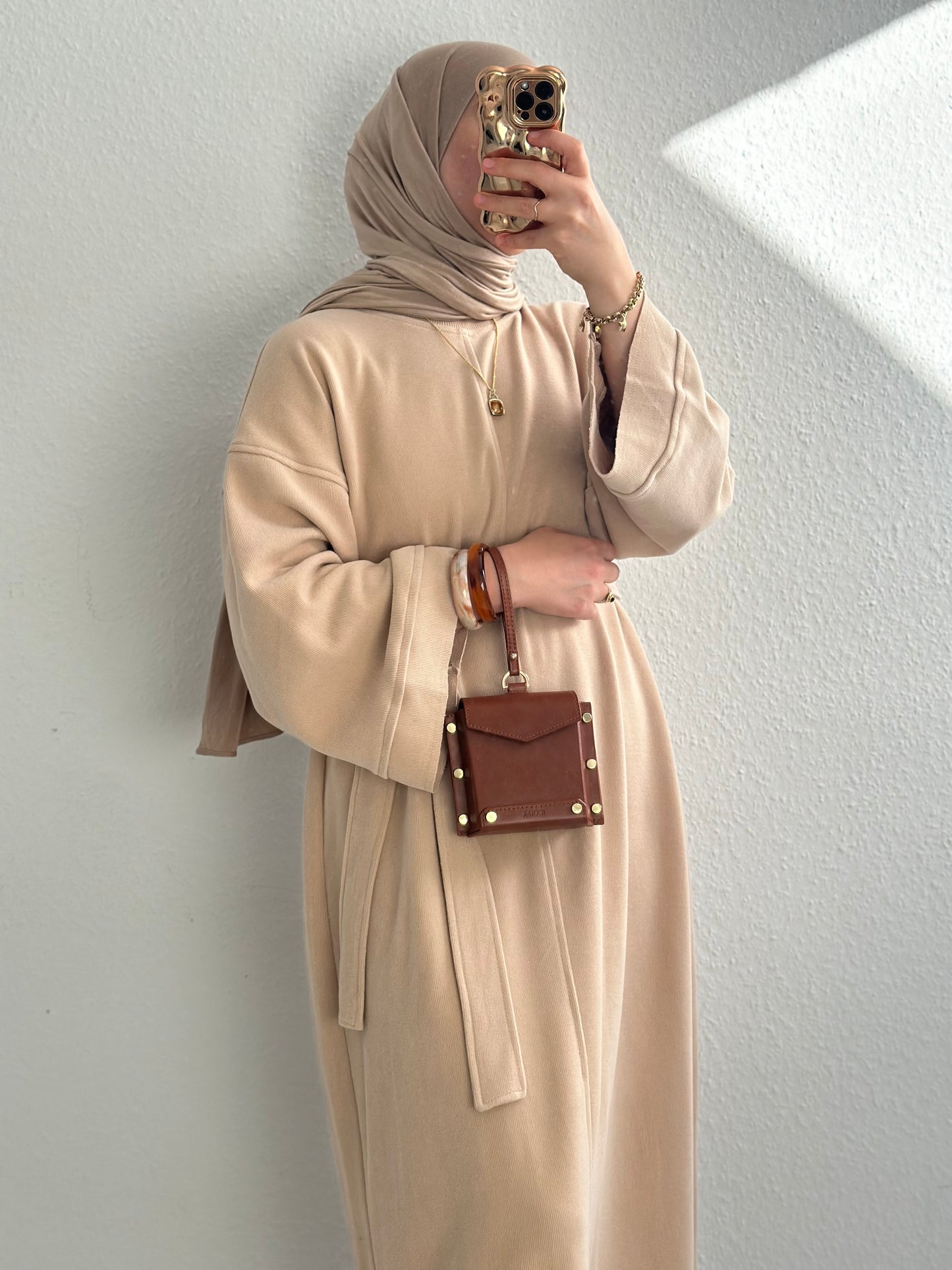 Mova Basic Kleid - Beige