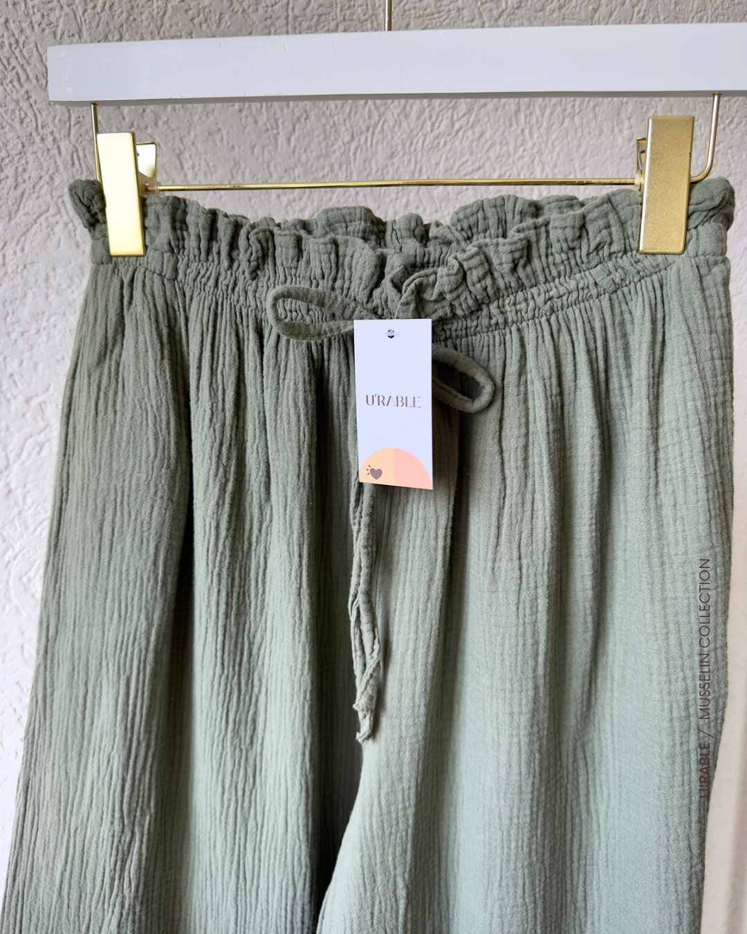 Weite Musselin Hose