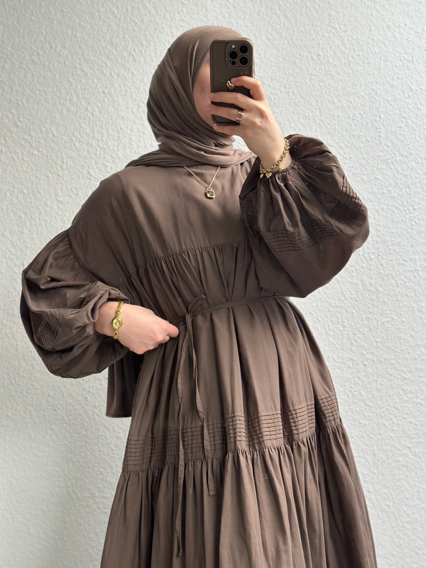 Daisy Cotton Kleid - Braun