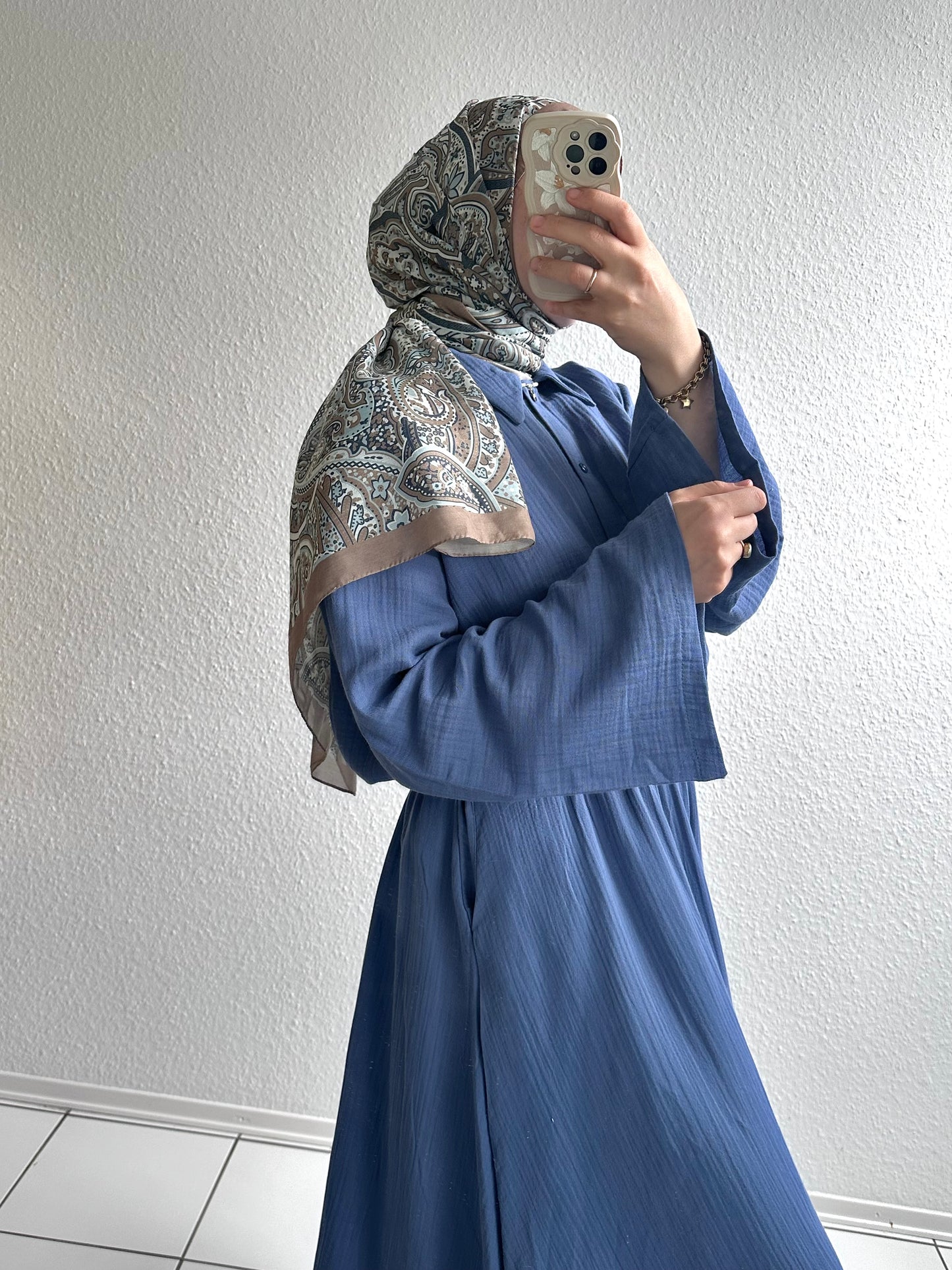 Soft Musselin Zweiteiler - Blau