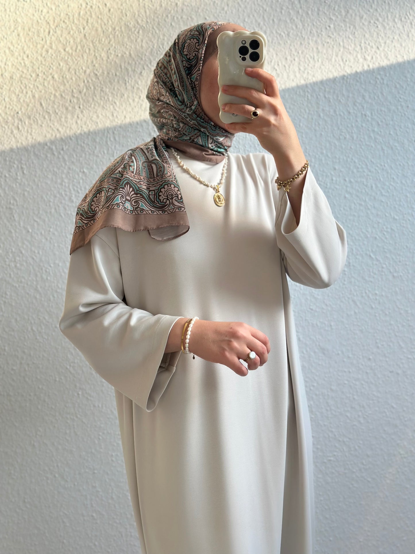 Modal Basic Kleid - Hellbeige