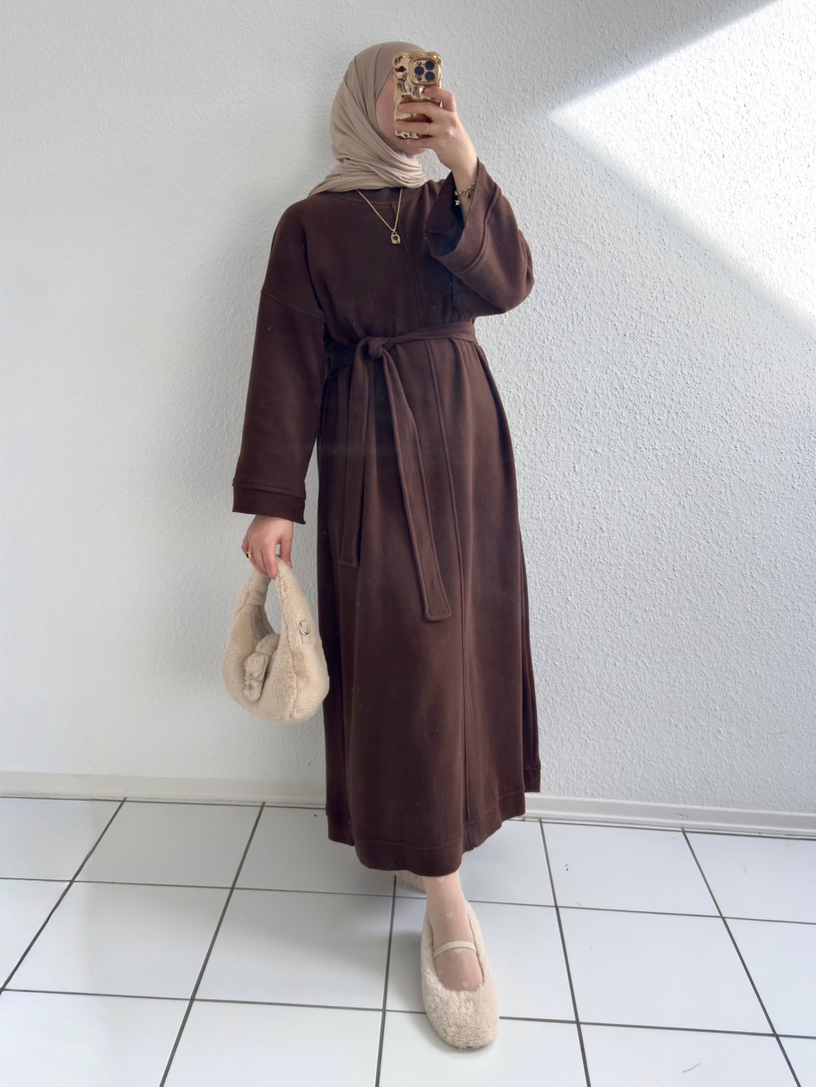 Mova Basic Kleid - Braun