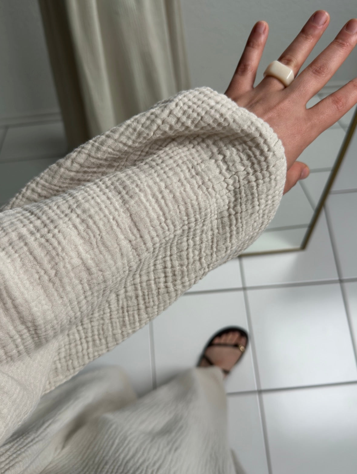 Musselin Alora Abaya - Beige