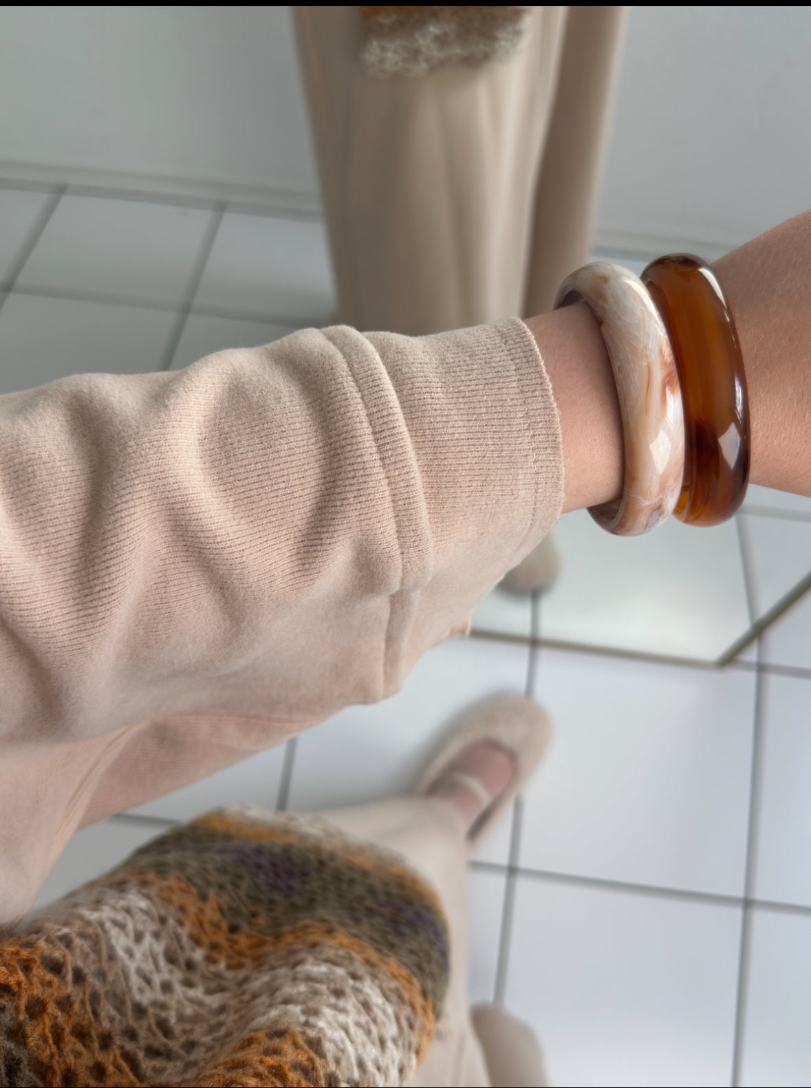 Mova Basic Kleid - Beige
