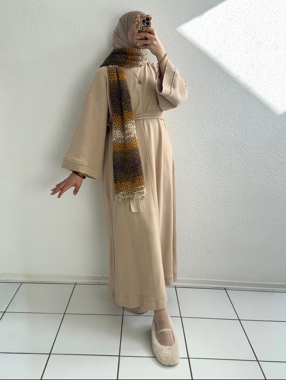 Mova Basic Kleid - Beige