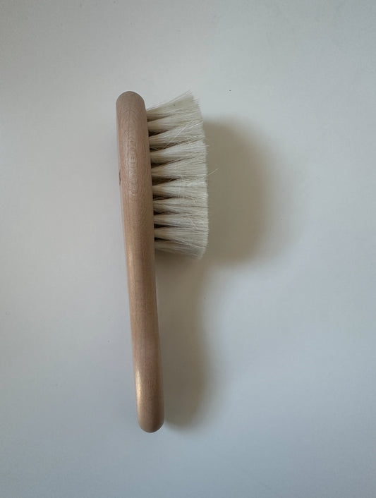 Natürliche Ziegenhaar-Babyhaarbürste 🐐