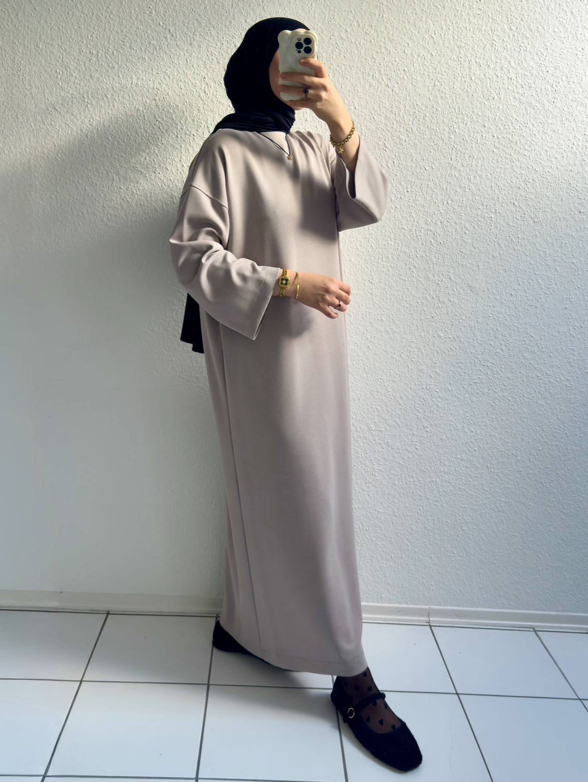 Modal Basic Kleid - Grau