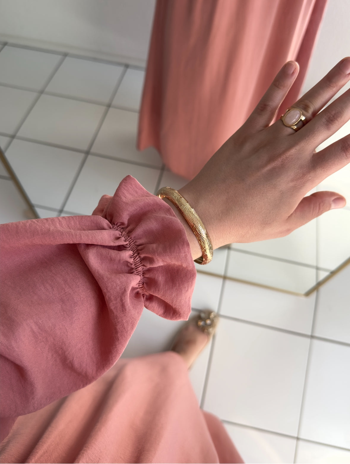 Lovely Pamuklu Elbise-Pembe(Lovely Pamuklu Kleid-Rosa)