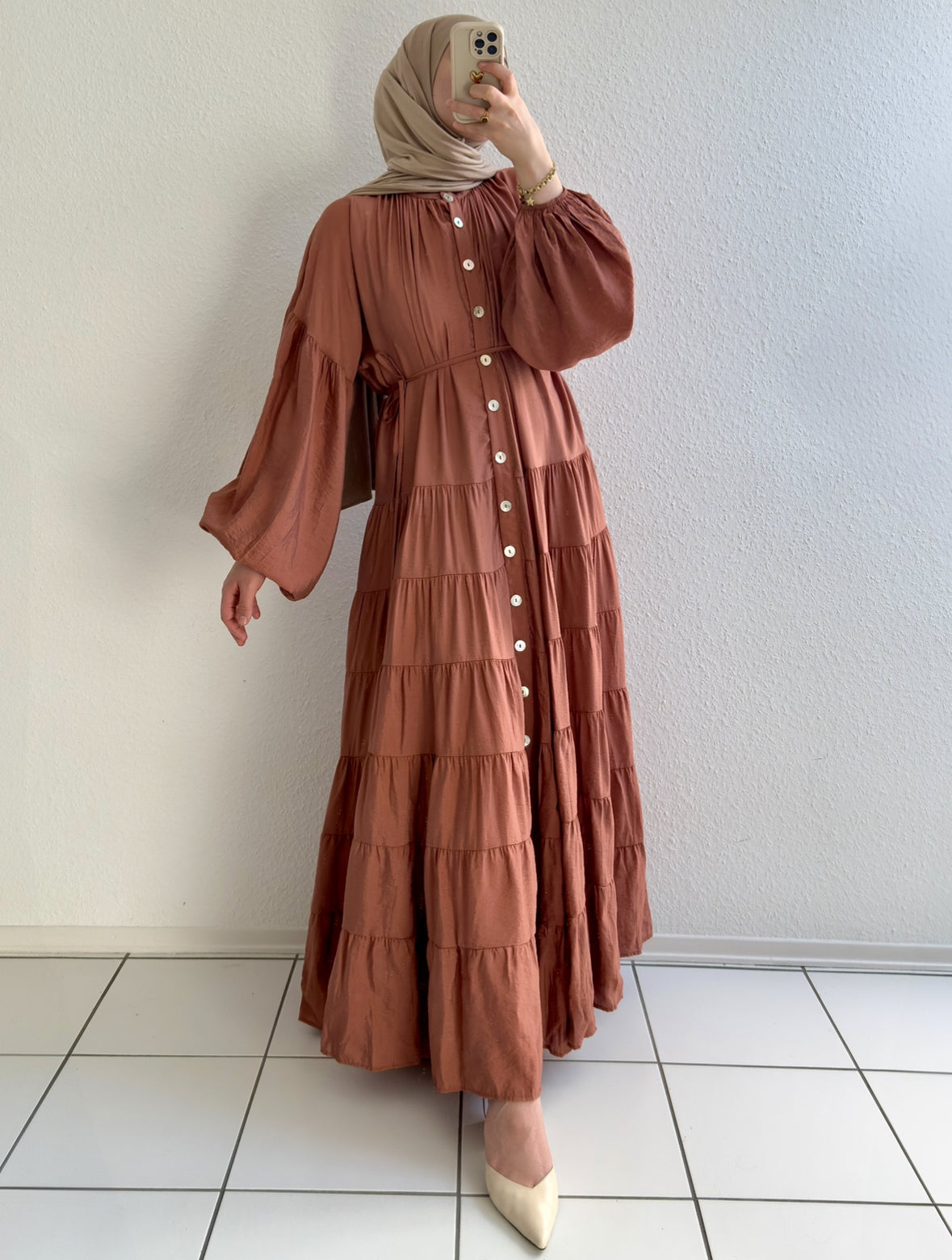 Amélie Kleid - Pfirsich