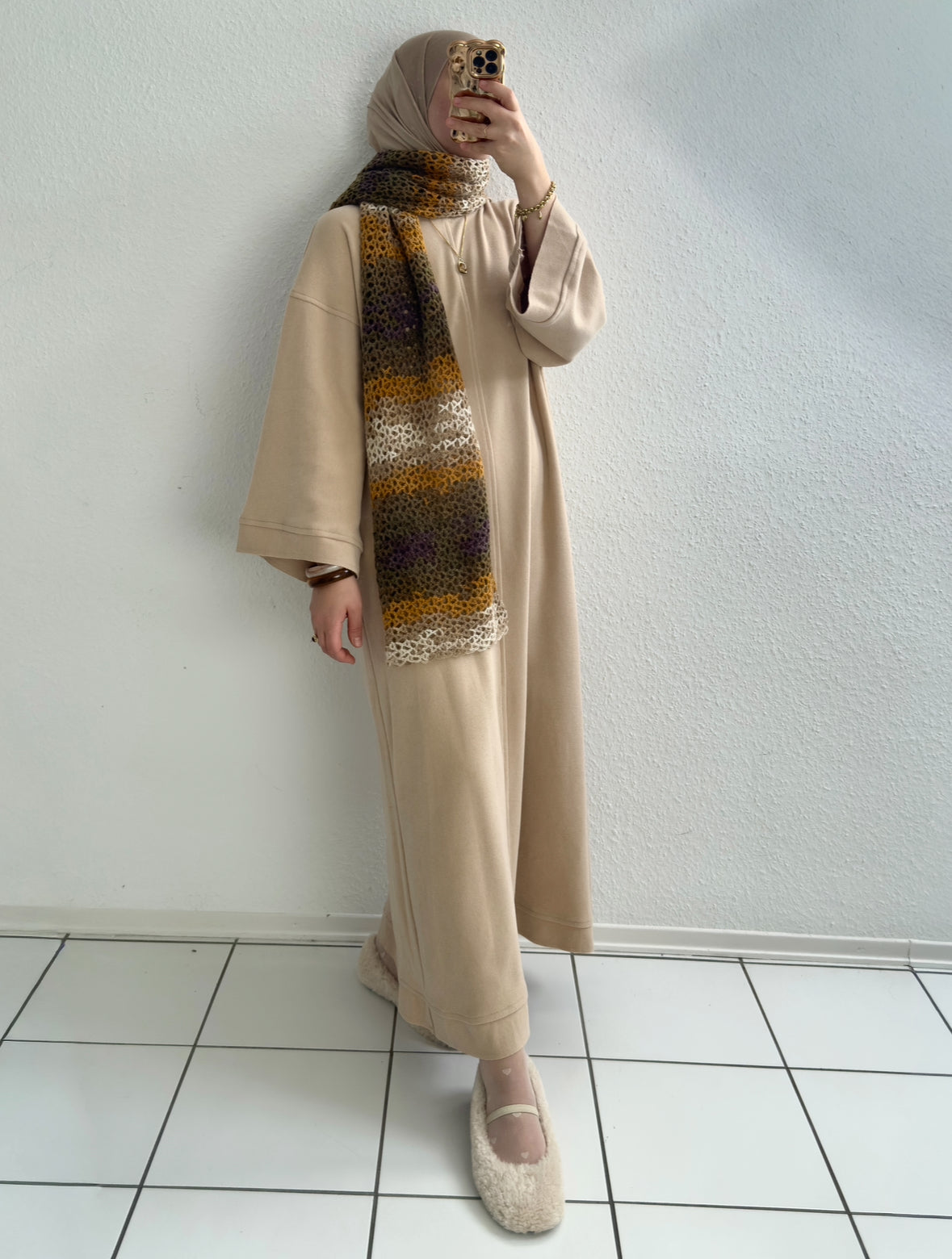 Mova Basic Kleid - Beige