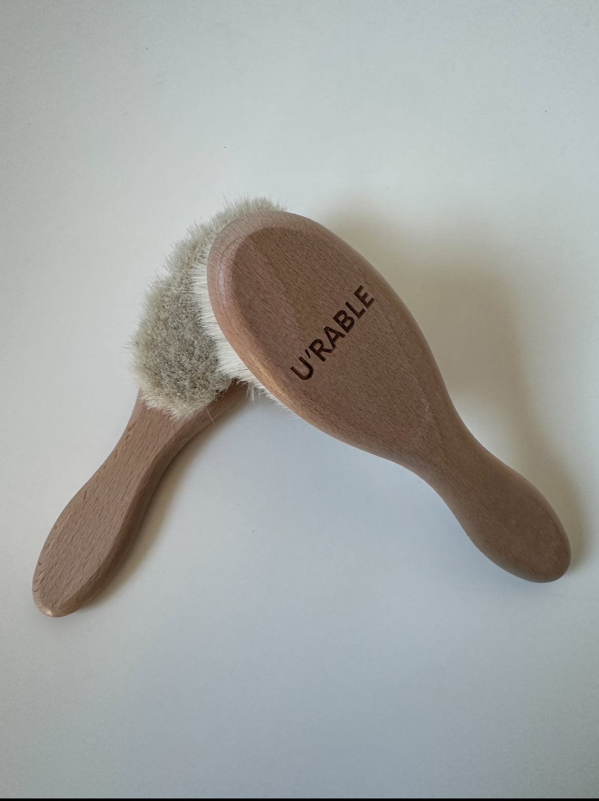Natürliche Ziegenhaar-Babyhaarbürste 🐐