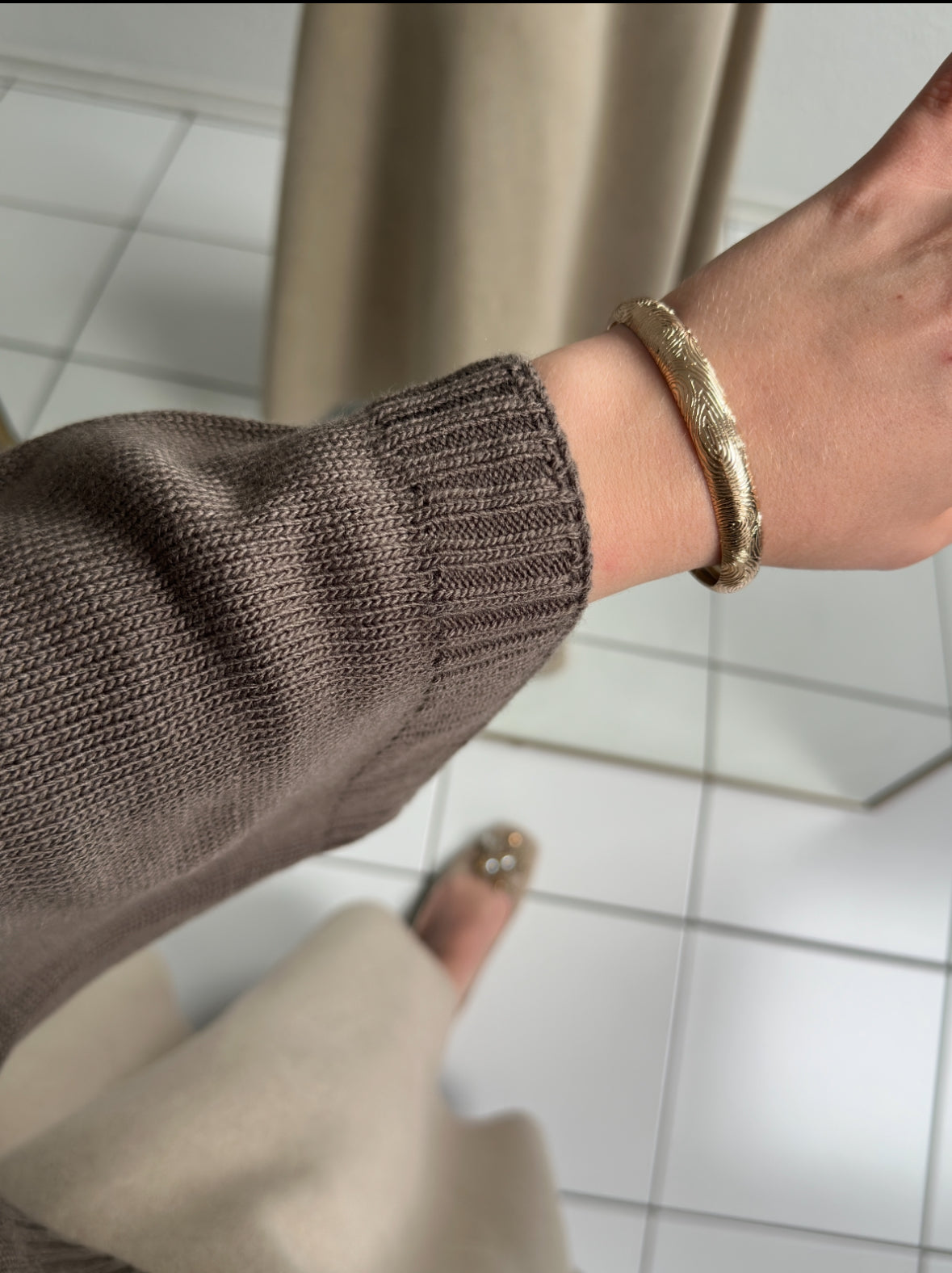 Fledermaus Pullover - Braun