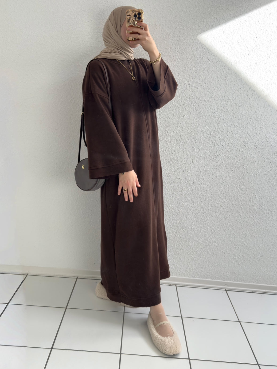 Mova Basic Kleid - Braun