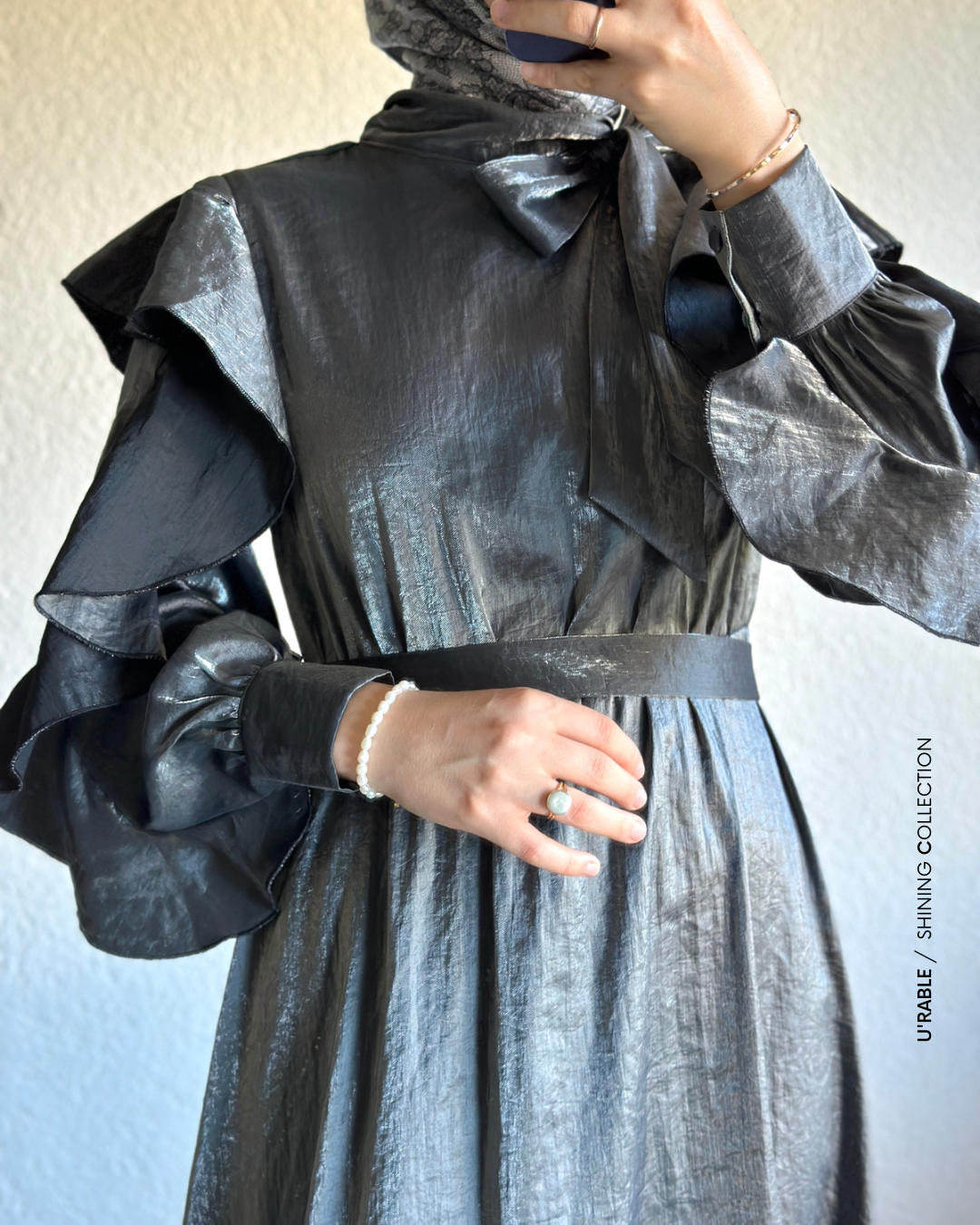 Elegant Elbise-Antrasit(Elegant Kleid-Anthrazit)