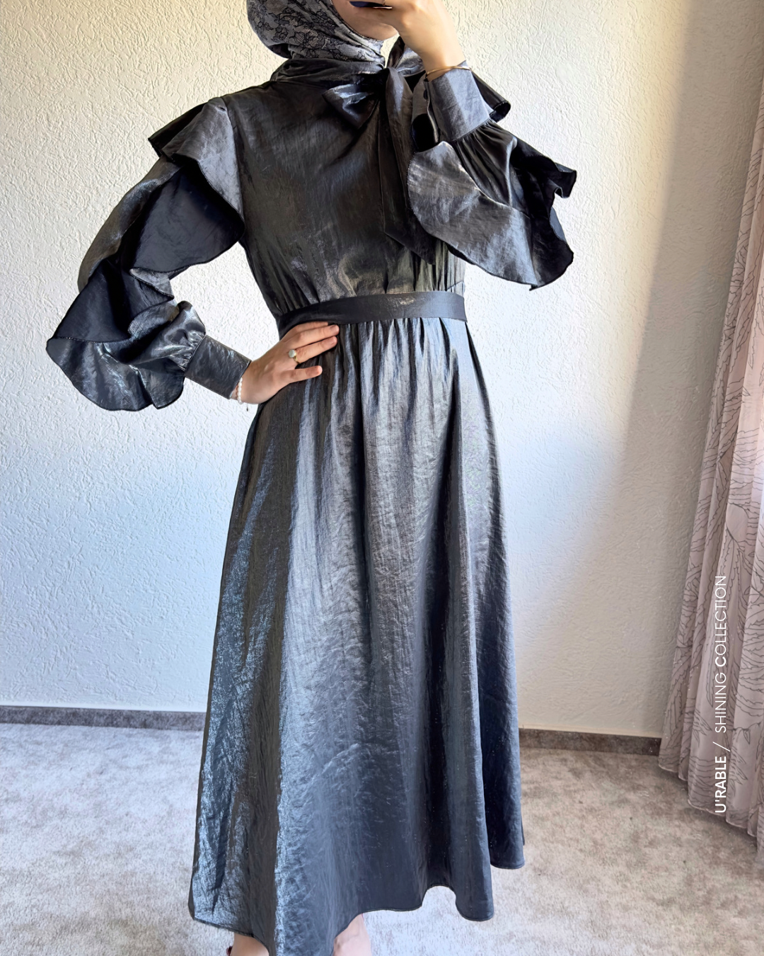 Elegant Elbise-Antrasit(Elegant Kleid-Anthrazit)