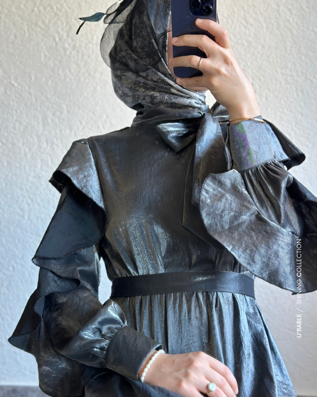 Elegant Elbise-Antrasit(Elegant Kleid-Anthrazit)