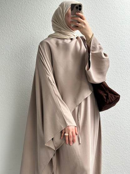 Zaya Cupro Abaya - Beige