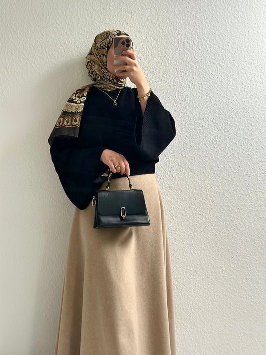 Fledermaus Pullover - Schwarz