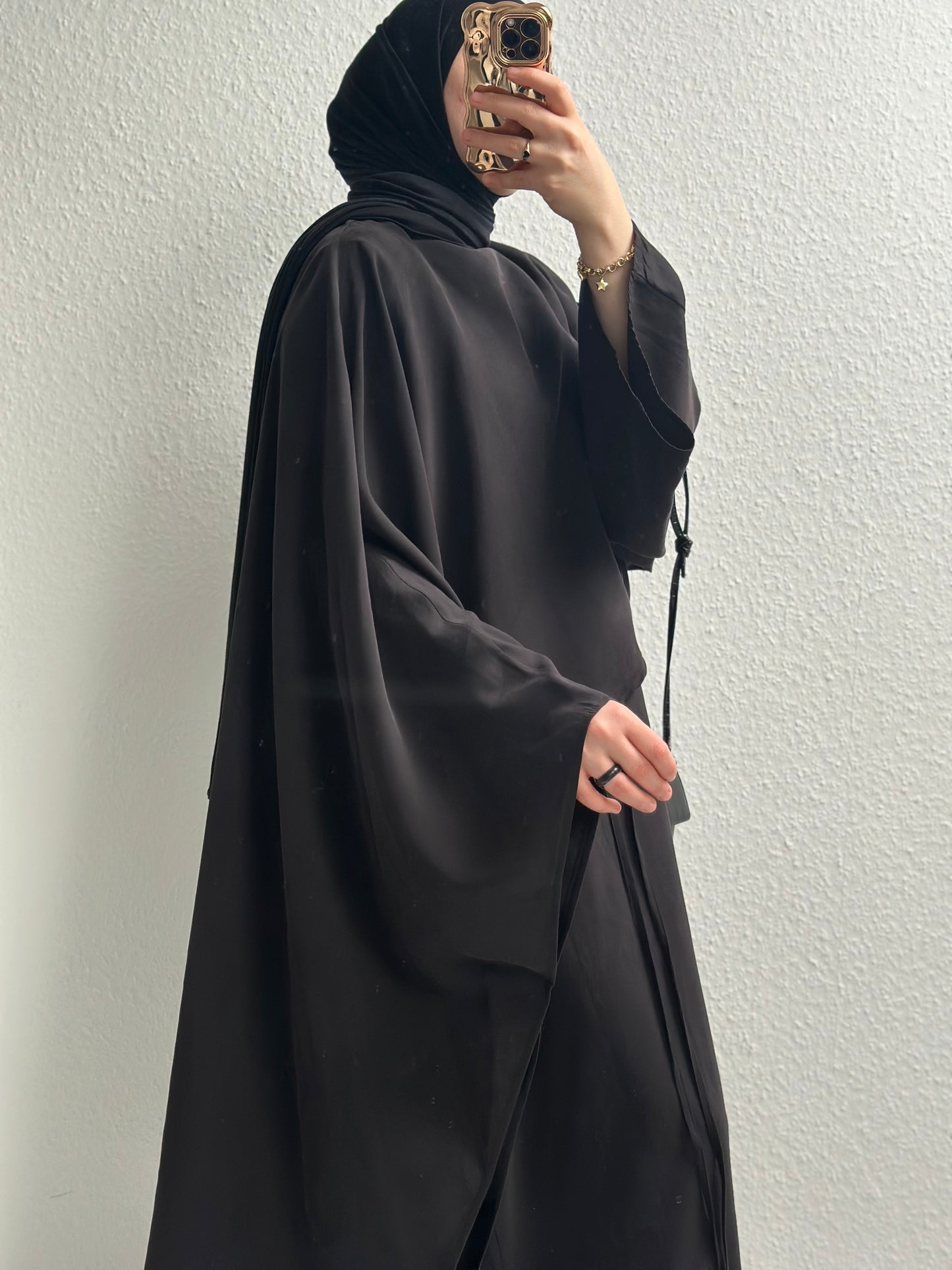 Zaya Cupro Abaya - Schwarz