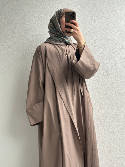 Cotton Abaya - Nerz