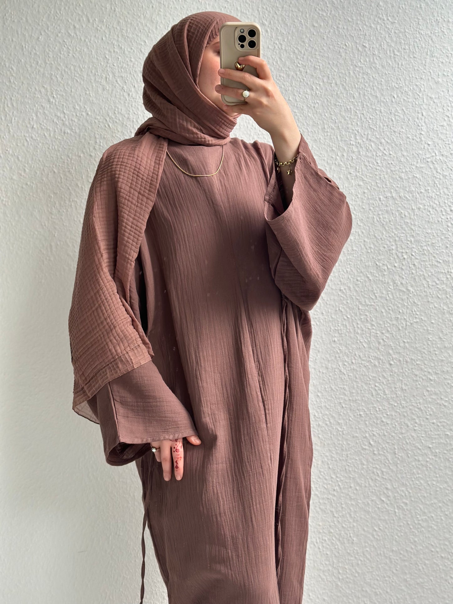 Musselin Bindekleid