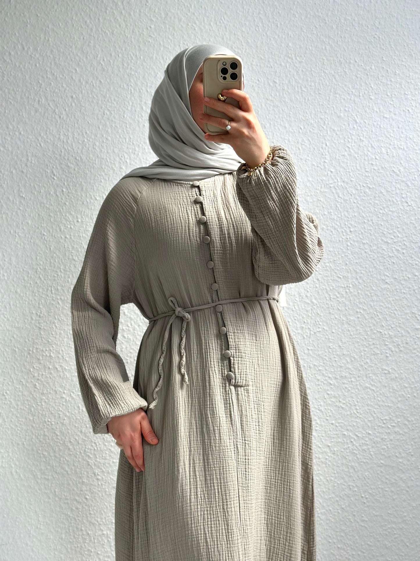 Musselin Sorel Kleid - Beige