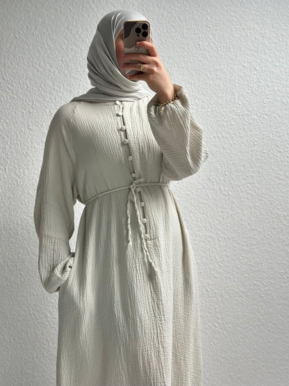 Musselin Sorel Abaya - Beige