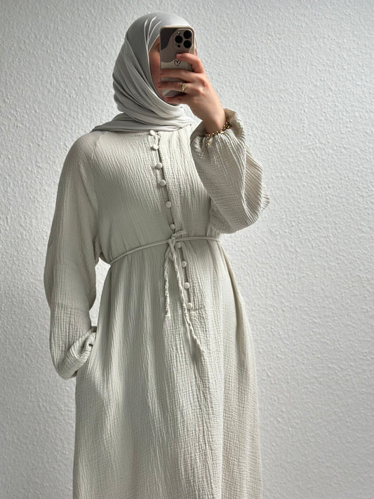 Musselin Sorel Abaya - Beige