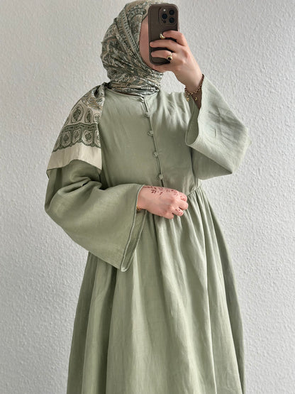 Bohème Kleid - Hellgrün