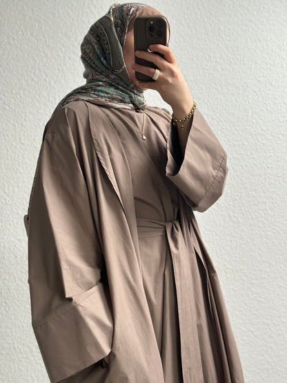 Cotton Abaya - Nerz