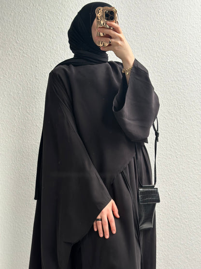 Zaya Cupro Abaya - Schwarz