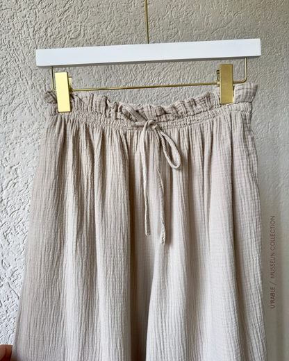 Weite Musselin Hose