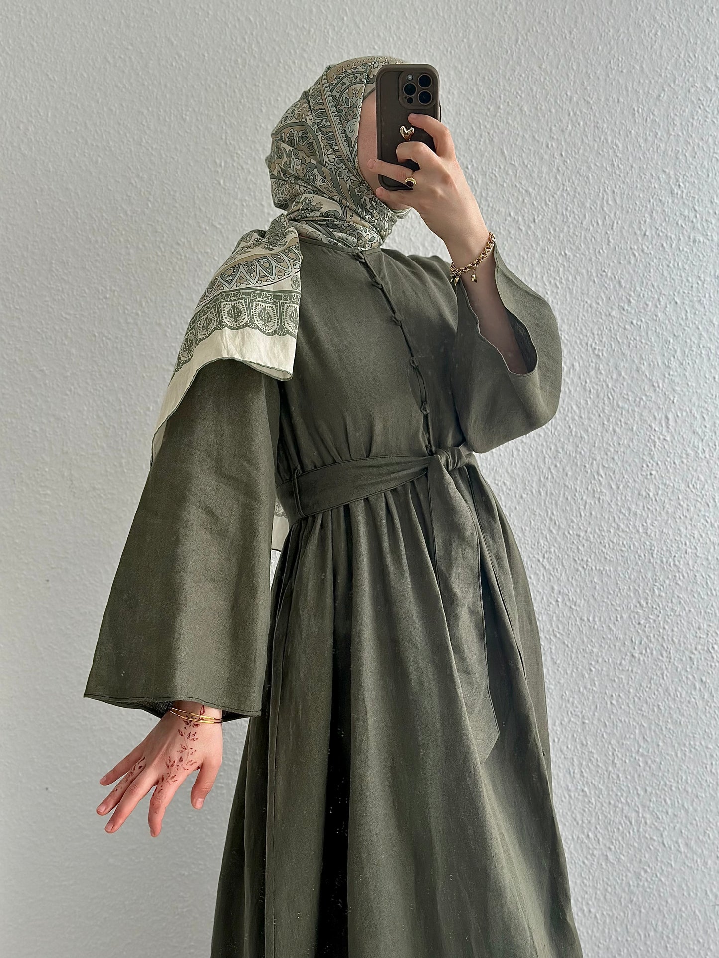 Bohème Kleid - Khaki
