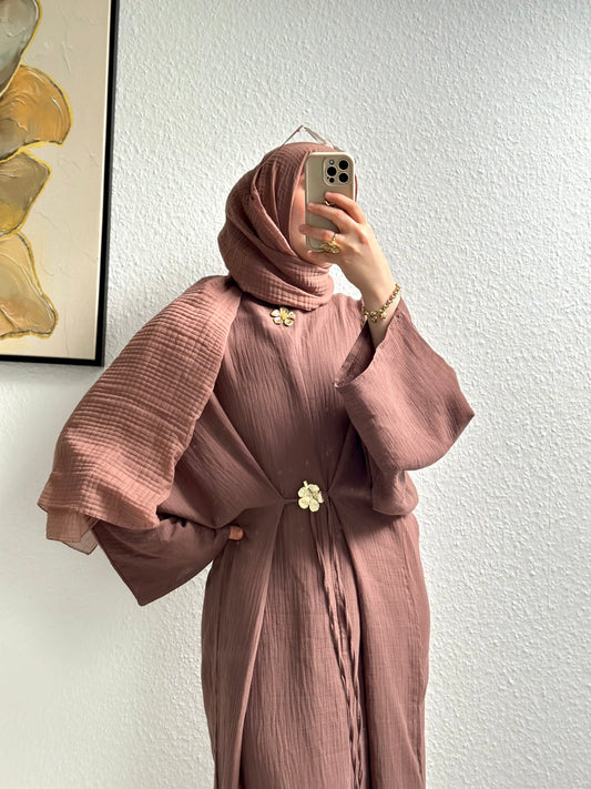 Musselin Bindekleid