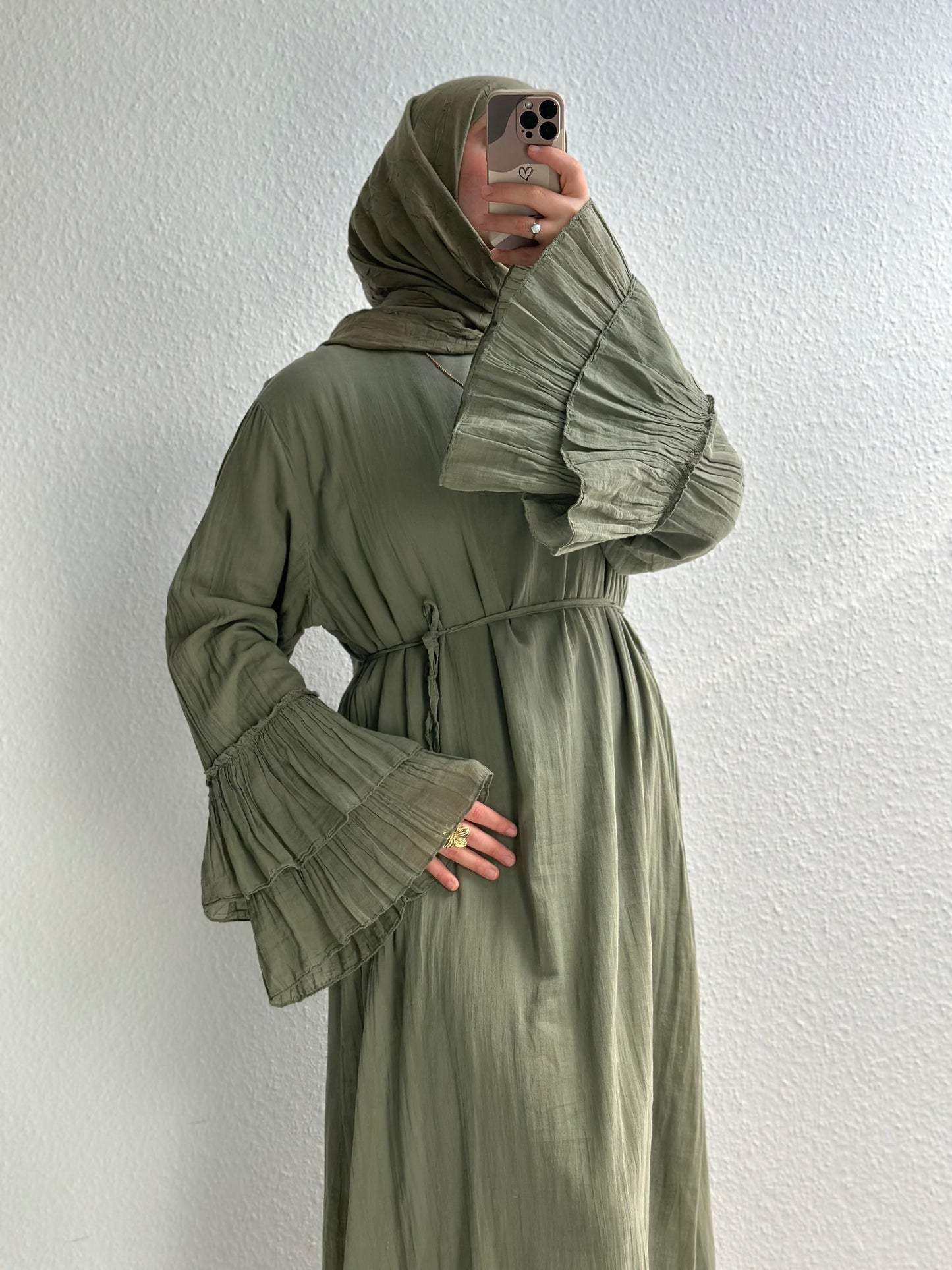Cotton Rosalie Kleid - Grün