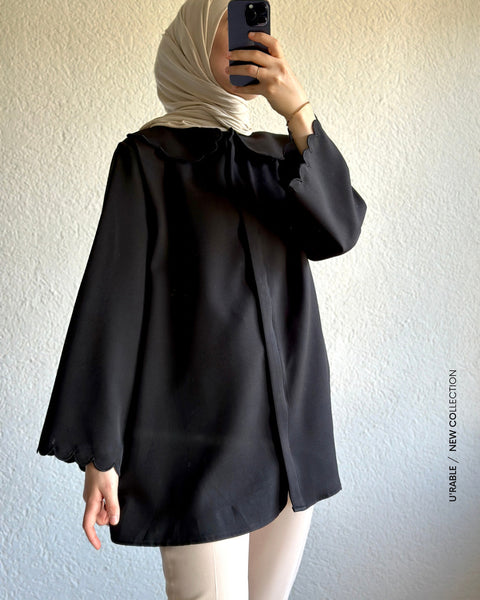 Nakışlı Ceket Tunik-Siyah(Nakisli Jacke Hemd-Schwarz)