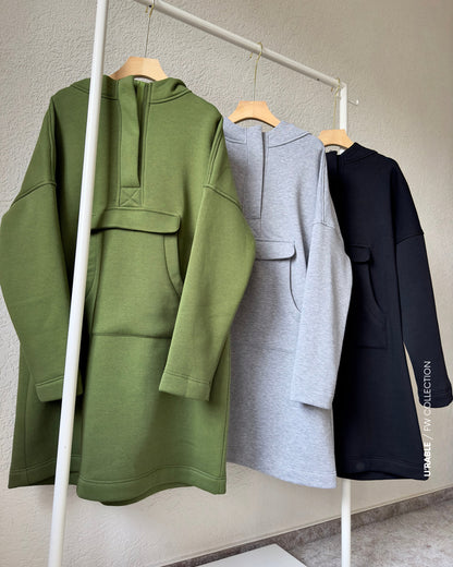 Kapüşonlu Sweatshirt-Siyah(Hoodie Sweatshirt-Schwarz )