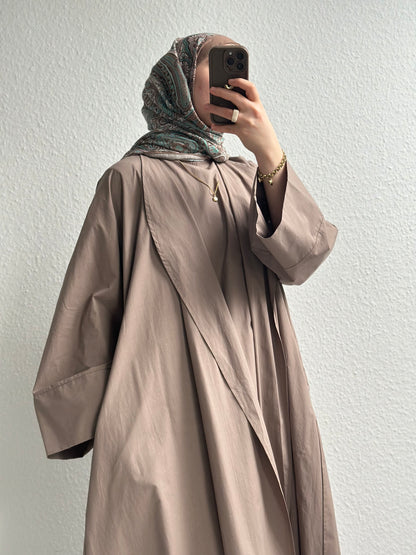Cotton Abaya - Nerz