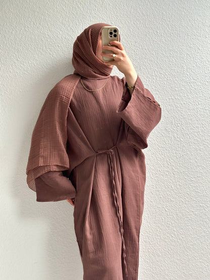 Musselin Bindekleid