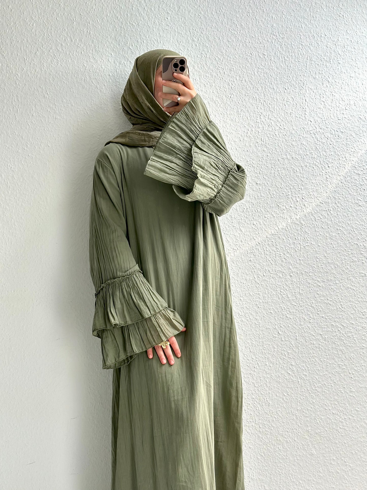 Cotton Rosalie Kleid - Grün