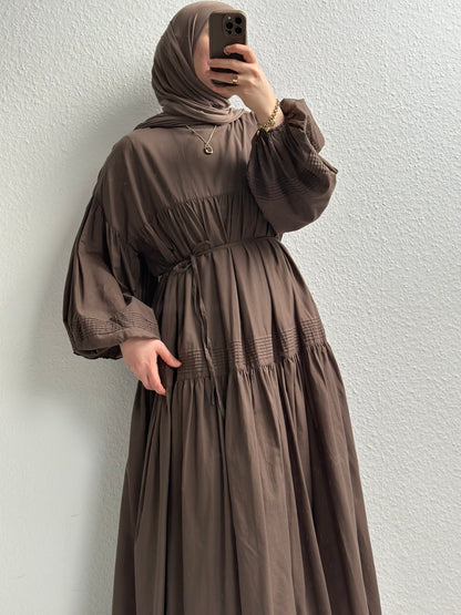 Daisy Cotton Kleid - Braun