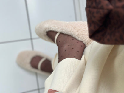 Velora Strick Kleid - Beige