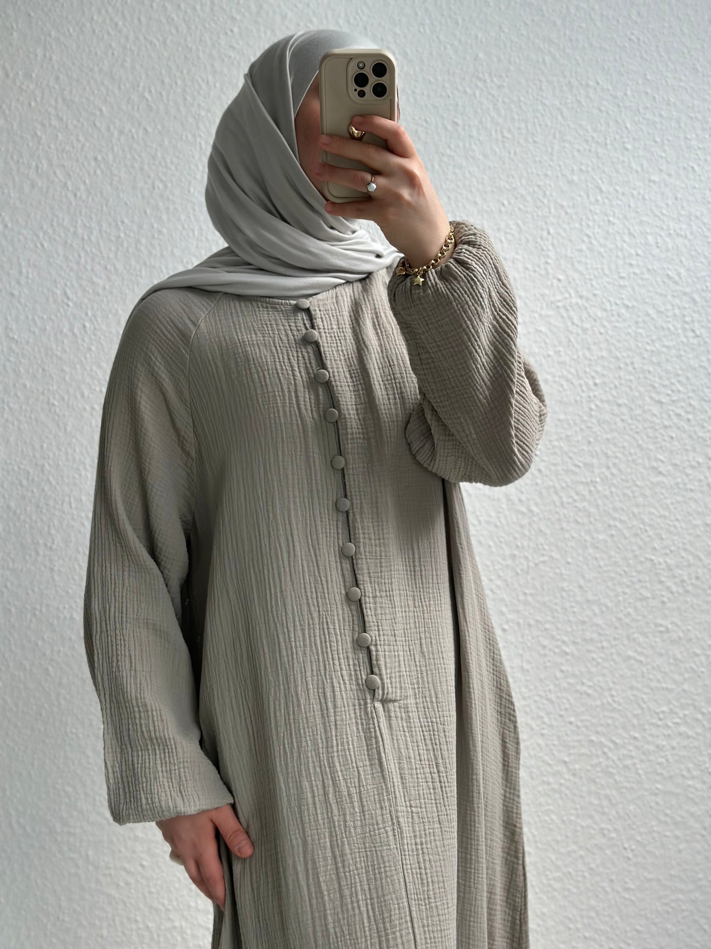 Musselin Sorel Kleid - Beige