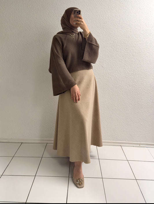 Fledermaus Pullover - Braun