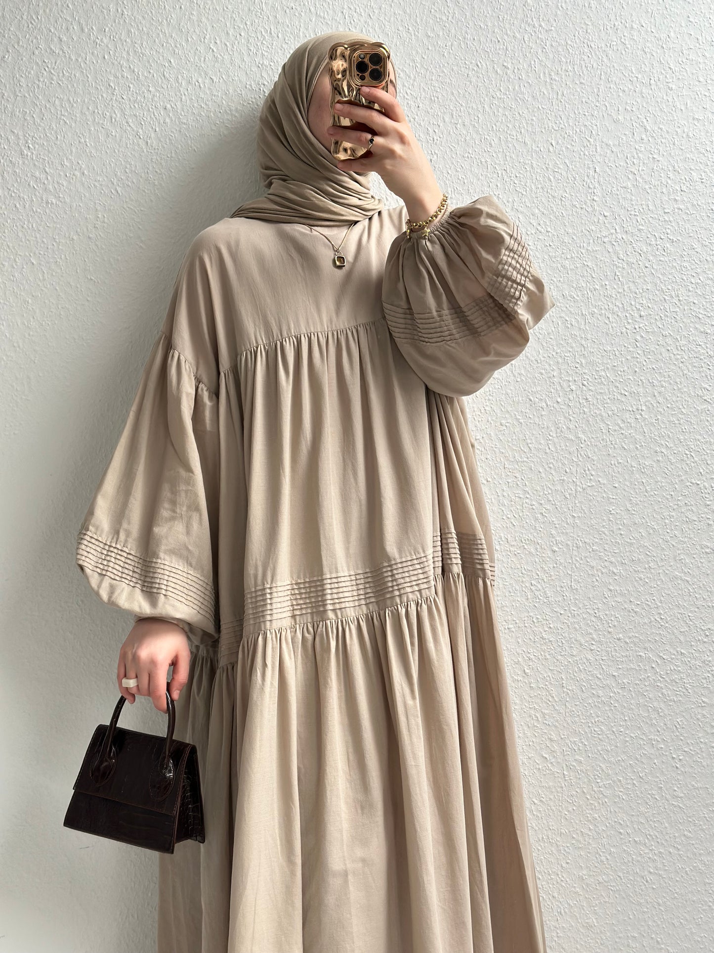 Daisy Cotton Kleid - Beige