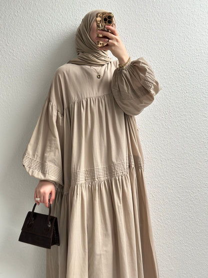 Daisy Cotton Kleid - Beige