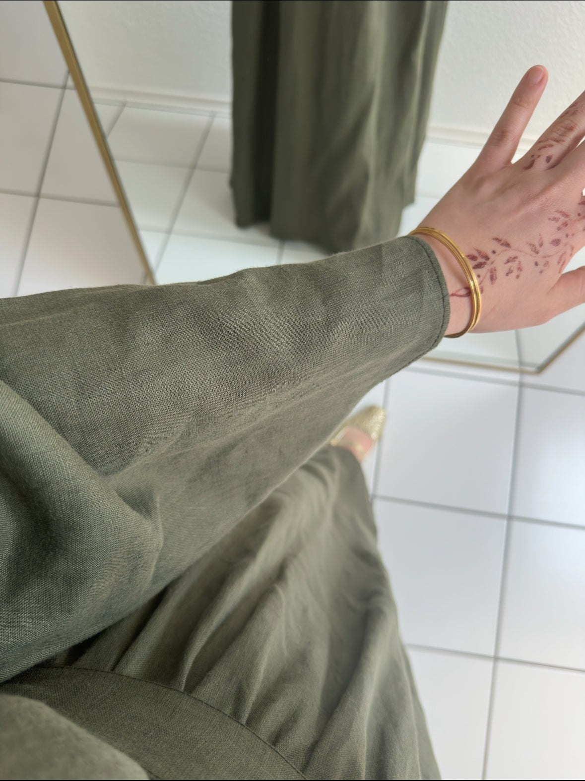 Bohème Kleid - Khaki