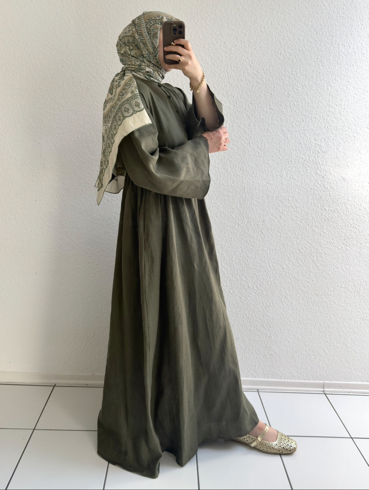 Bohème Kleid - Khaki